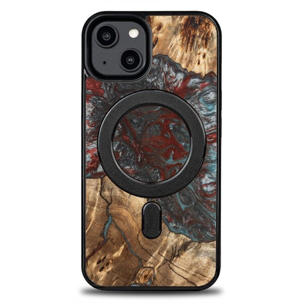 Drewniane Etui iPhone Unique 14 - Planets - Pluton z MagSafe
