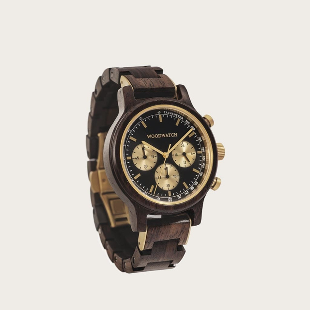 Drewniany zegarek WoodWatch Chrono Black Forest
