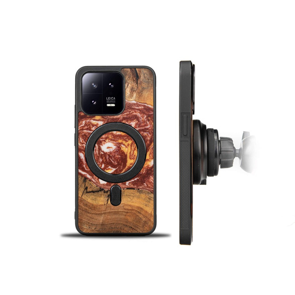 Etui Bewood Unique - Xiaomi 13 - Planets - Mars z MagSafe