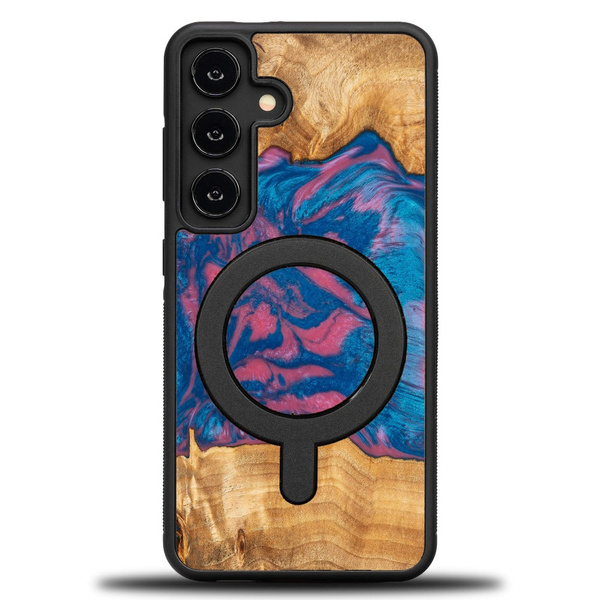 Etui Bewood Unique do Samsung Galaxy S25 - Neons - Vegas z MagSafe