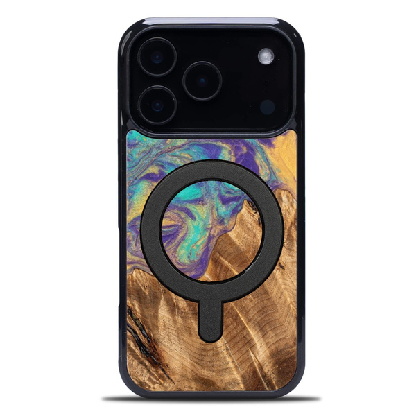 Etui Bewood Unique do iPhone 18 Pro - Planets - Merkury z MagSafe
