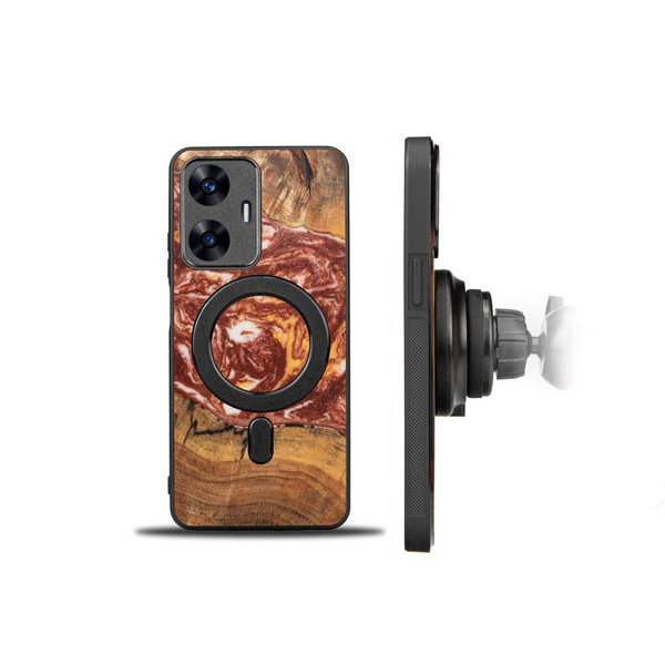 Etui Bewood Unique - Realme C55 - Planets - Mars z MagSafe