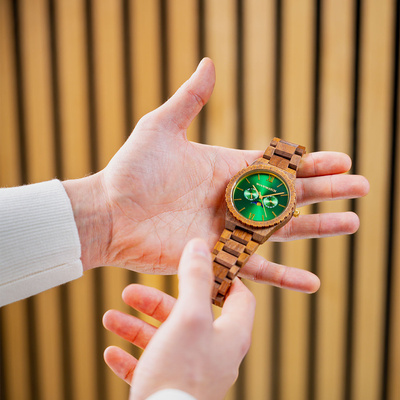 Drewniany zegarek WoodWatch Emerald Jungle