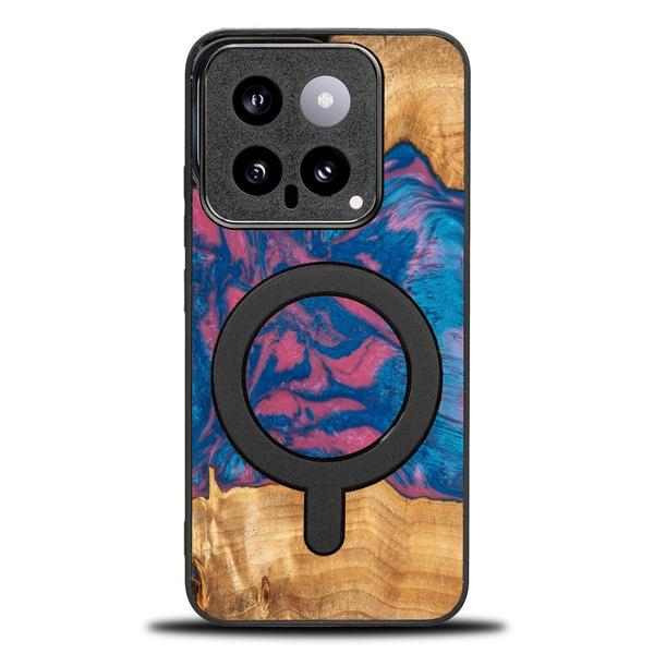 Etui Bewood Unique na Xiaomi 14 Pro - Neons - Vegas z MagSafe