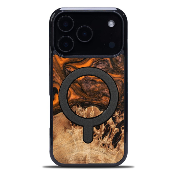 Etui Bewood Unique do iPhone 18 Pro - Orange z MagSafe