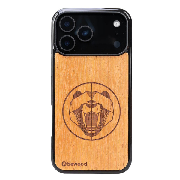 Drewniane Etui Bewood do iPhone 18 Pro Max NIEDŹWIEDŹ MERBAU