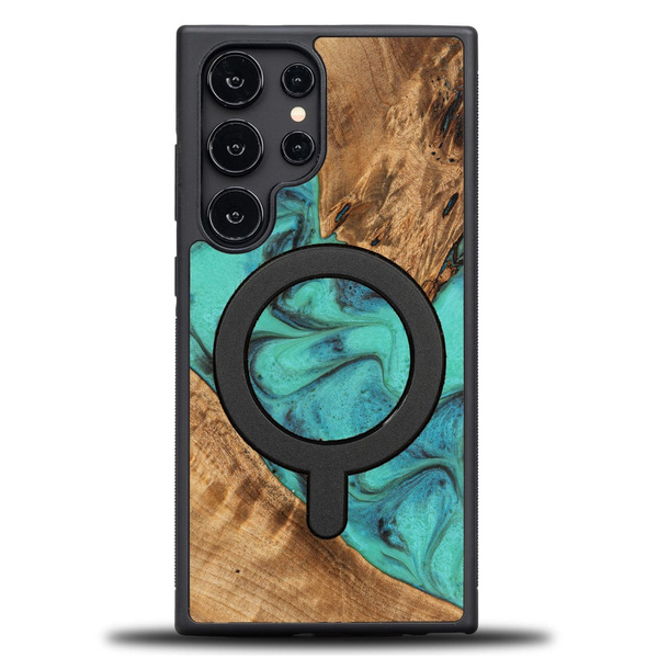 Etui Bewood Unique do Samsung Galaxy S25 Ultra - Turquoise z MagSafe