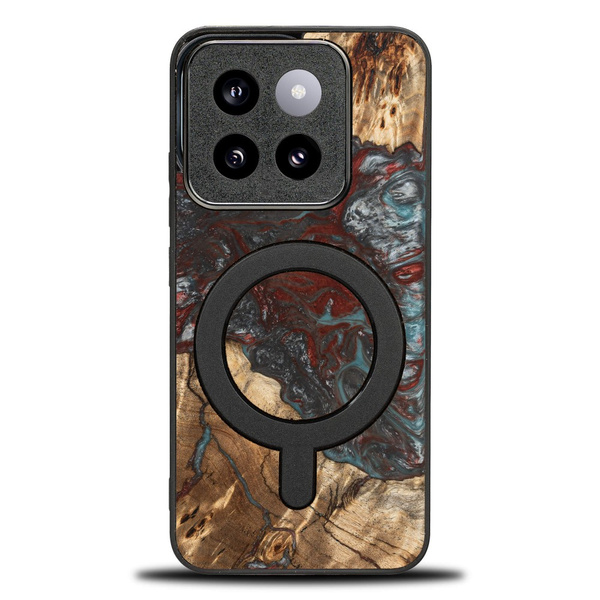 Etui Bewood Unique do Xiaomi 14T Pro - Planets - Pluton z MagSafe