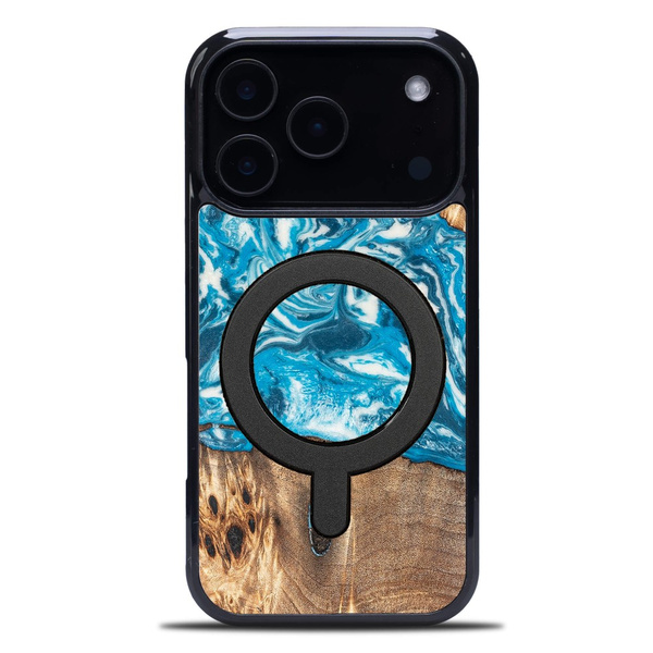 Etui Bewood Unique do iPhone 18 Pro - Planets - Uran z MagSafe