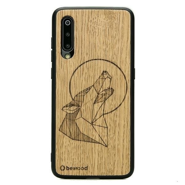 Drewniane Etui Xiaomi Mi 9 Wilk Dąb