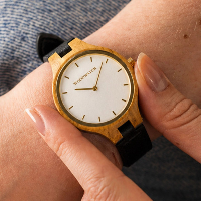 Drewniany zegarek WoodWatch Nordic Sun - Black Cactus