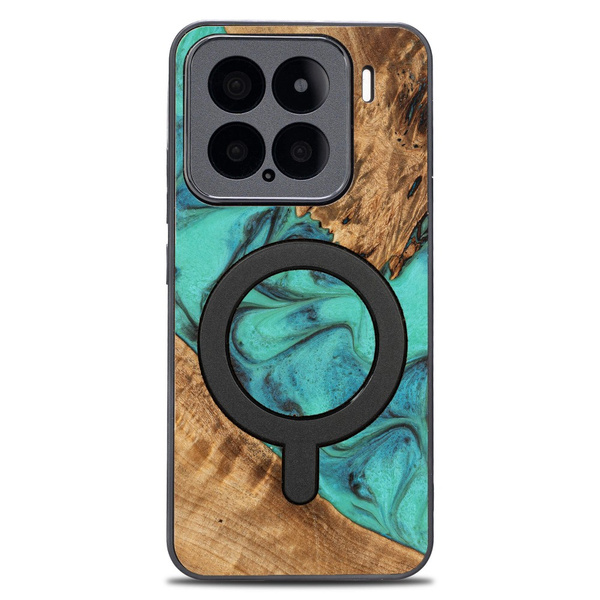 Etui Bewood Unique do Xiaomi 15 - Turquoise z MagSafe