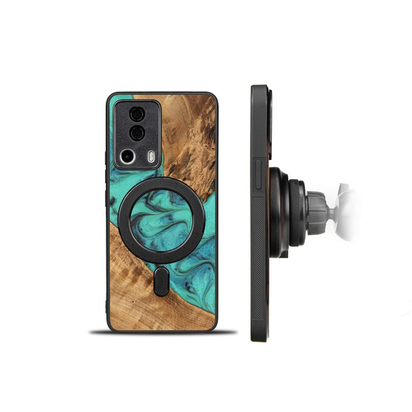 Etui Bewood Unique - Xiaomi 13 Lite - Turquoise z MagSafe