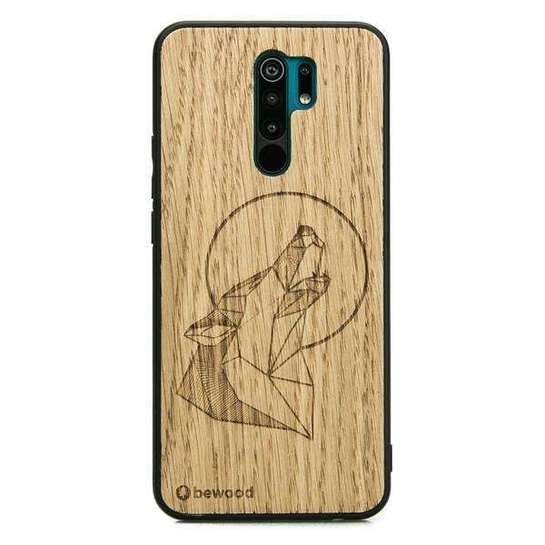 Drewniane Etui Xiaomi Redmi 9 WILK DĄB