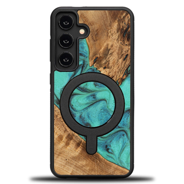 Etui Bewood Unique do Samsung Galaxy S25 FE 5G - Turquoise z MagSafe
