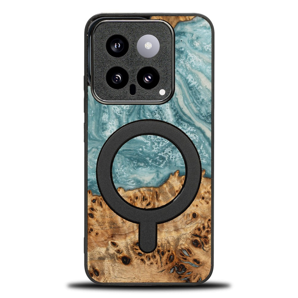 Etui Bewood Unique na Xiaomi 14 Pro - Planets - Uran z MagSafe