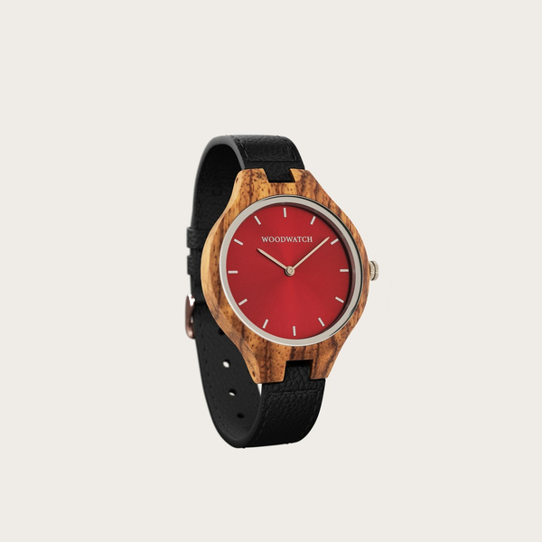 Drewniany zegarek WoodWatch Auburn Glow - Black Cactus