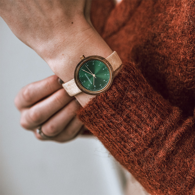 Drewniany zegarek WoodWatch Bergen Beige