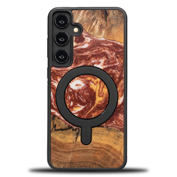 Etui Bewood Unique do Samsung Galaxy S24 FE 5G - Planets - Mars z MagSafe