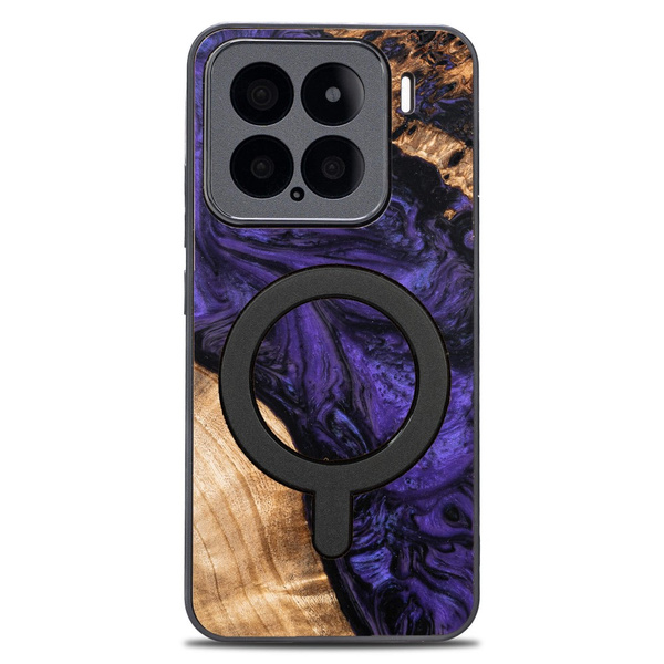 Etui Bewood Unique do Xiaomi 15 - Violet z MagSafe