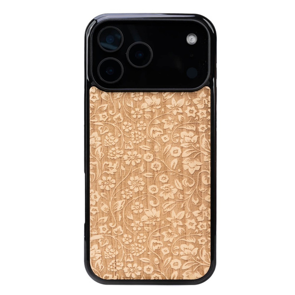 Drewniane Etui Bewood do iPhone 18 Pro Max KWIATY POLNE ANIEGRE
