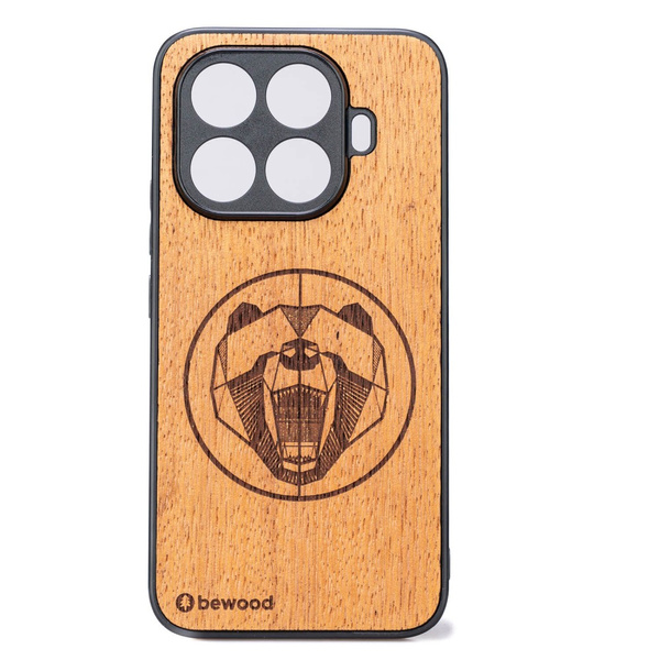 Drewniane Etui Bewood do Xiaomi 15T Pro NIEDŹWIEDŹ MERBAU
