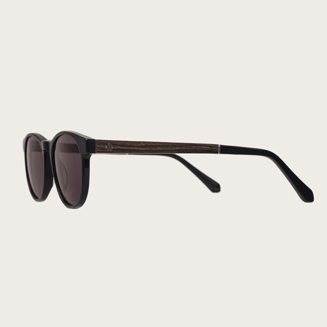Drewniane okulary przeciwsłoneczne ELLIPSE All Black