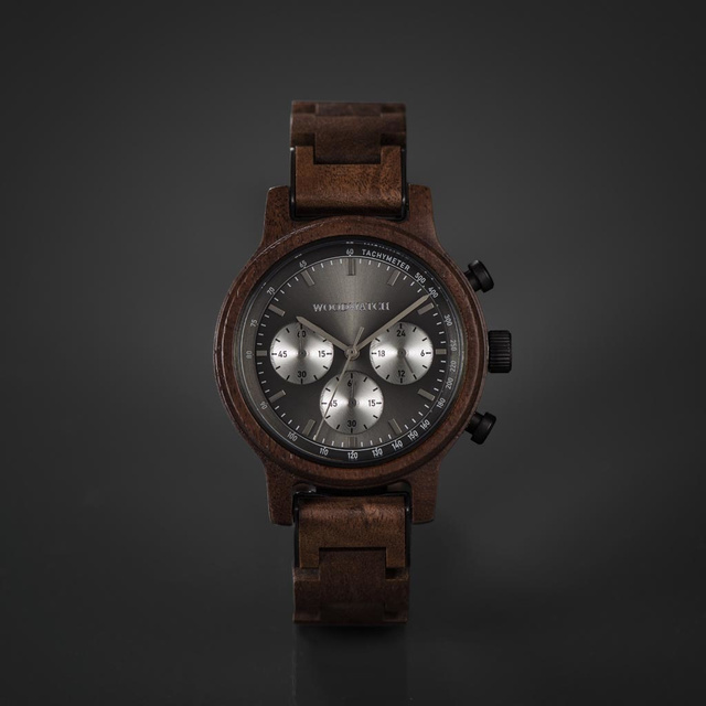 Drewniany zegarek WoodWatch Chrono Slate