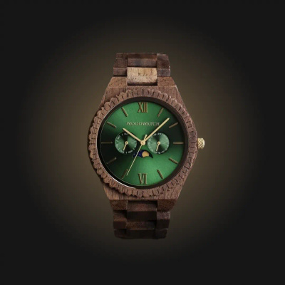 Drewniany zegarek WoodWatch Emerald Jungle