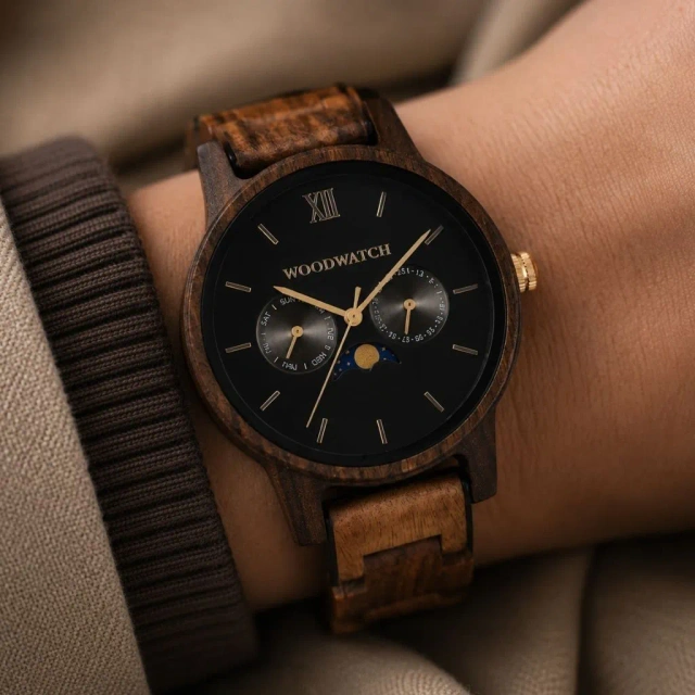 Drewniany zegarek WoodWatch Dark Forest