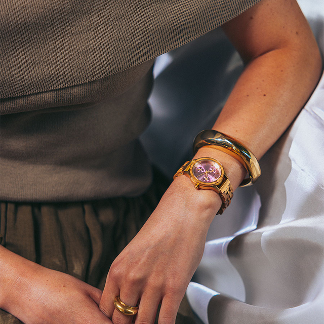 Drewniany zegarek WoodWatch Rose Champagne
