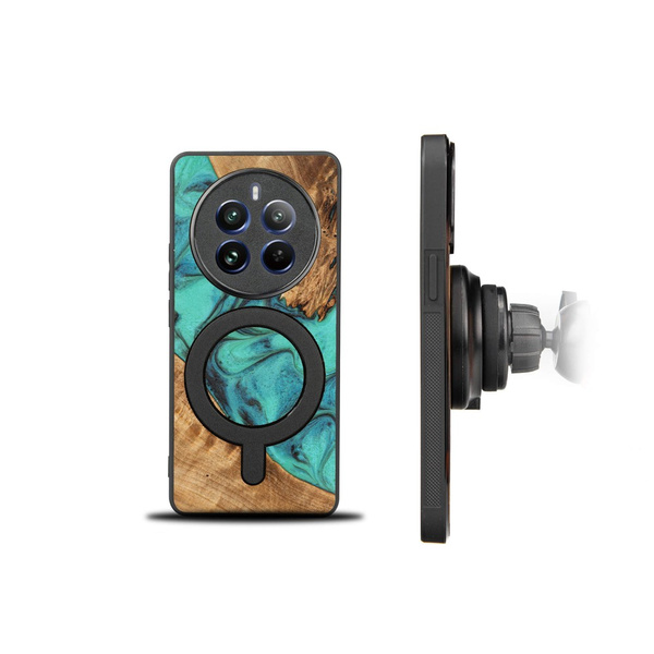 Etui Bewood Unique do Realme 12 Pro / 12 Pro Plus - Turquoise z MagSafe
