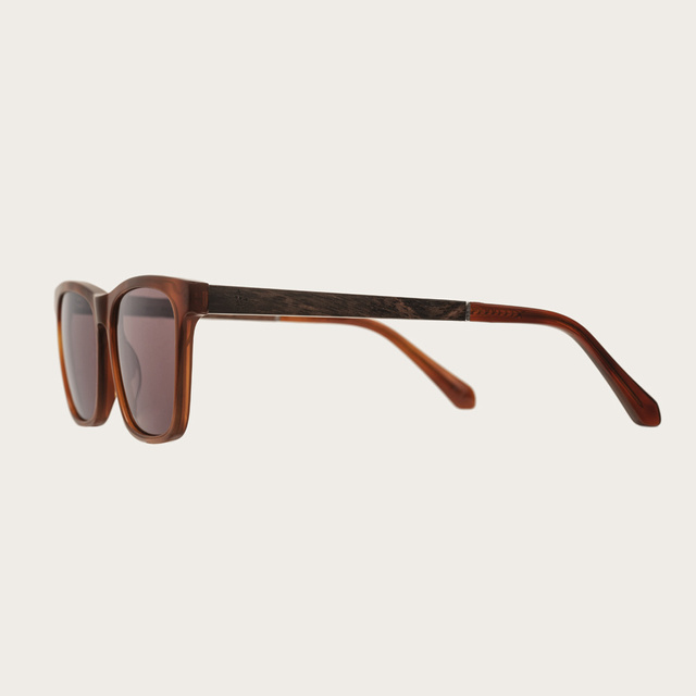 Drewniane okulary przeciwsłoneczne BROOKLYN Classic Havanas Brown